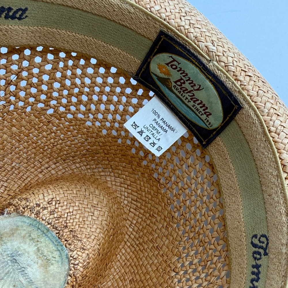 TOMMY BAHAMA Genuine Natural Straw Dorfman Pacific Hat TB26-TEA - Picture 6 of 7